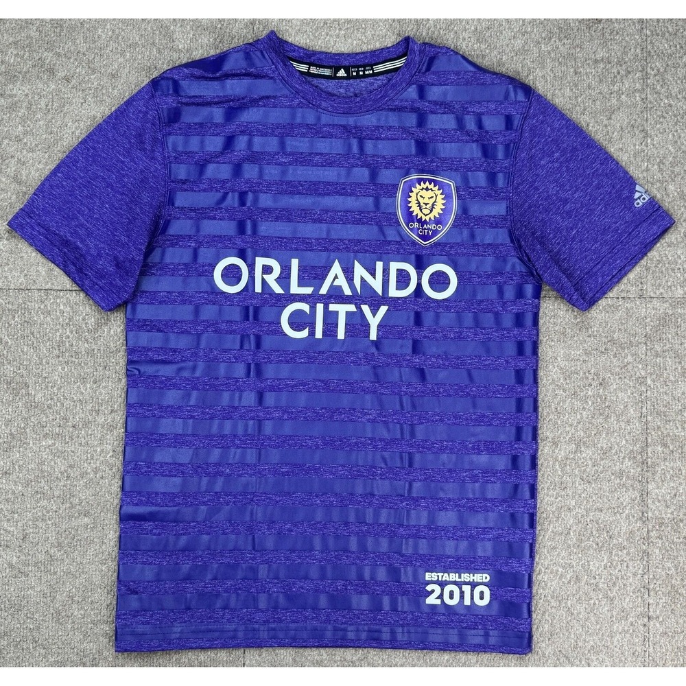 Adidas Climalite Orlando City Short Sleeve Soccer Jersey Size Medium